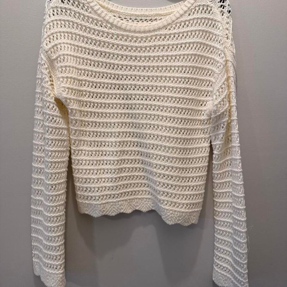 So-clothing Women's White and Cream Jumper